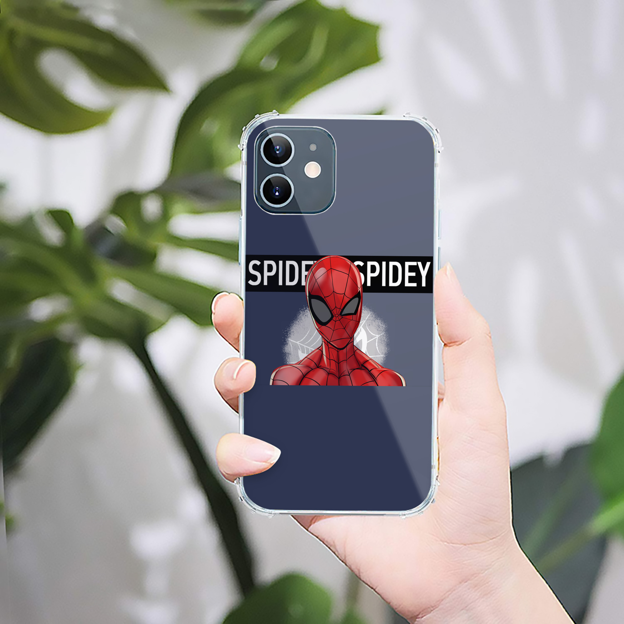 （画像用） Spider Man スパイダーマン 【iPhone 12シリーズ対応】透明スマホケース（クリアソフトケース）